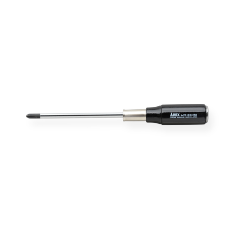 Tua vít đóng bake 4 cạnh PH3 dài 150mm cán gỗ Anex No.170+3x150
