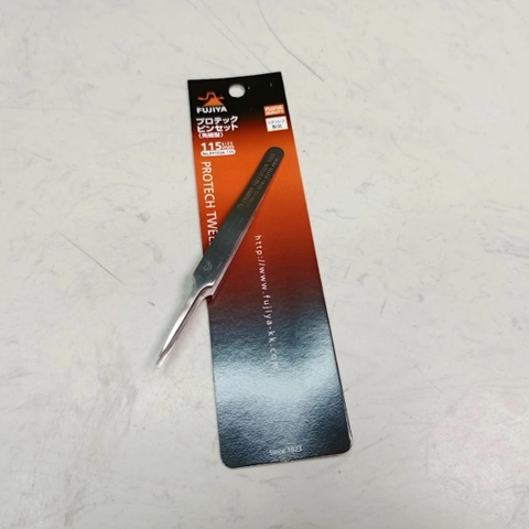 Cây nhíp kỹ thuật tĩnh điện mũi thẳng Fujiya FPT03A-115