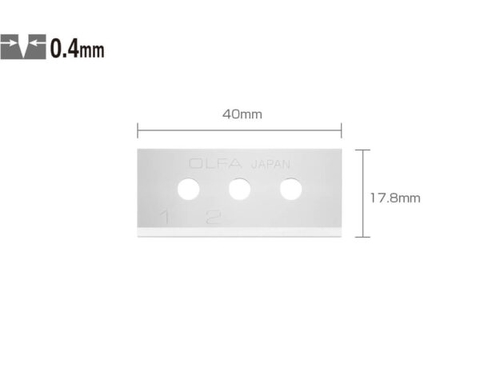 Hộp lưỡi dao OLFA SKB-10/10B ( 40 x 17,8 x 0,4 mm)