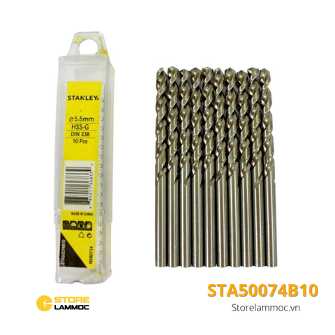 Mũi khoan sắt 5.5mm Stanley STA50074B10
