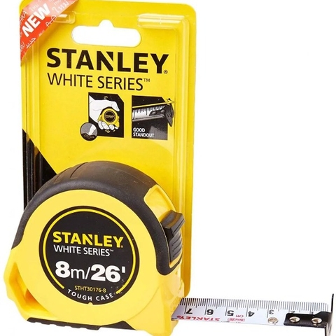 Thước kéo (cuộn) 8m/26x25mm vỏ gia cường Stanley STHT30176-8