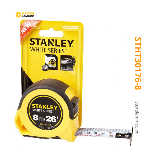 Thước kéo (cuộn) 8m/26x25mm vỏ gia cường Stanley STHT30176-8