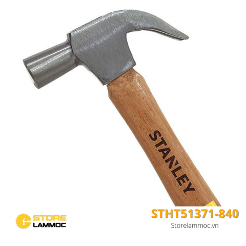 Búa nhổ đinh cán gỗ Stanley STHT51371-840 20oz