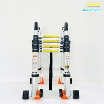 Thang nhôm rút gọn chữ A SK500D NEW cao 2.4m