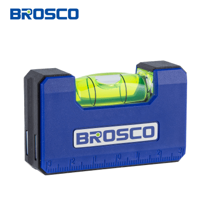 Thước thủy mini bằng nhựa từ tính mạnh dài 65mm Brosco BR533065