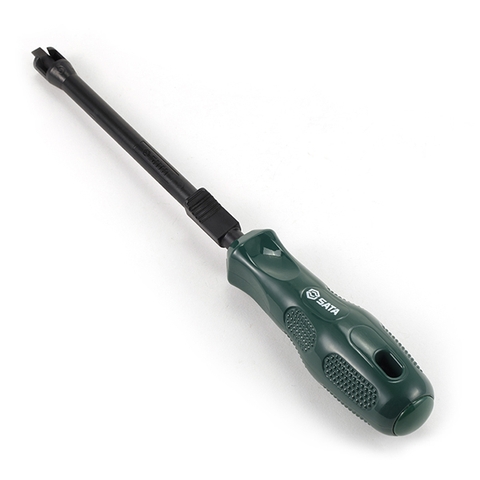 Tua vít đầu dẹp có rãnh kẹp 4x125mm Sata 62250
