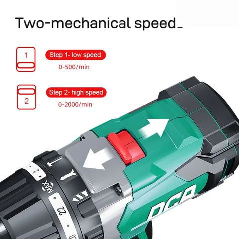 Bộ máy khoan 20V + 2 pin 4Ah 120Nm DCA ADJZ03-13EM (2pin 4Ah)