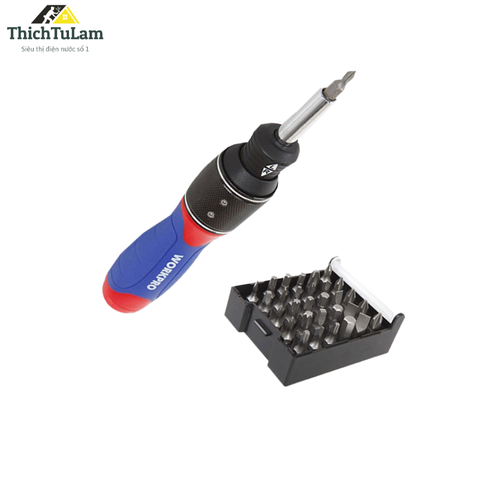 Bộ tua vít 32 chi tiết nhân đôi tốc độ Workpro W021407