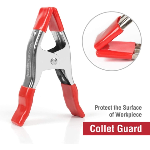 Kẹp chữ A 76mm cán phủ cao su Workpro W032008