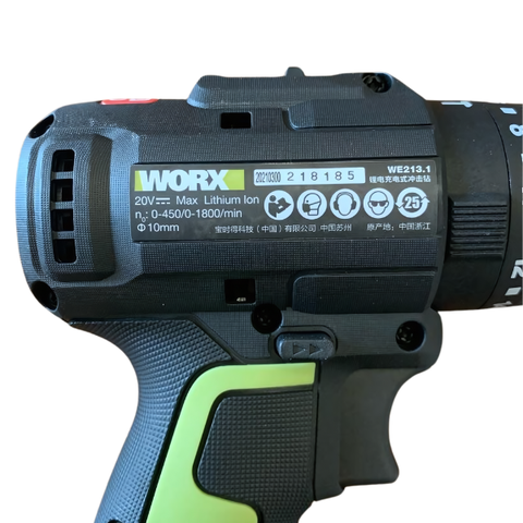 Máy khoan pin 20V 50Nm có búa Worx WE213.12.2B (1 pin 2Ah + 1 sạc 2Ah)