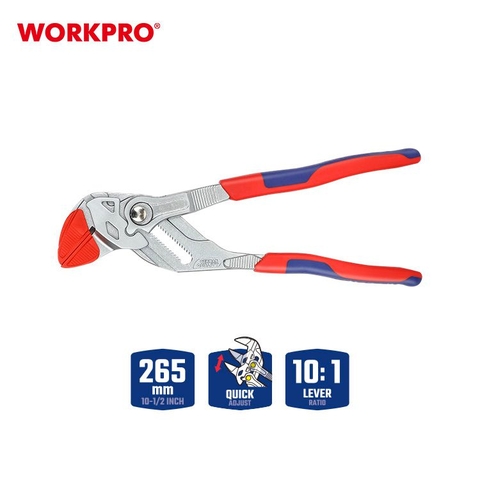 Kìm mỏ quả điều chỉnh tự động 10inch (250mm) Cr-V Workpro WP231162