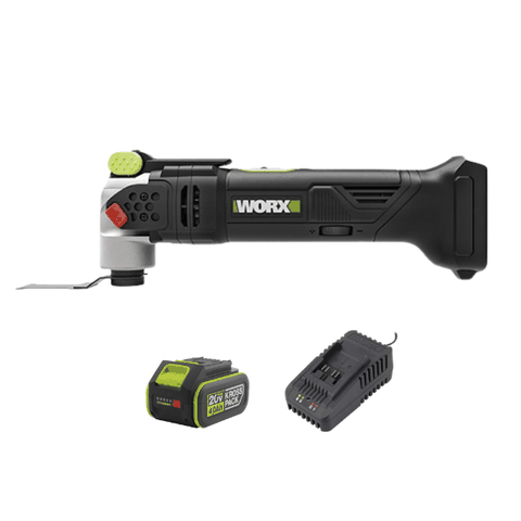 Máy cắt rung đa năng pin 20V Worx WU690.14.2B (1 pin 4Ah + 1 sạc 2Ah)