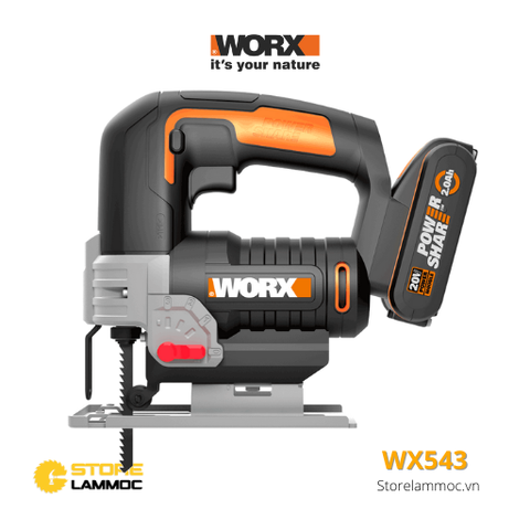 Máy cưa lọng pin 20V Worx Orange WX543