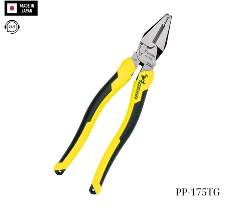 Kìm điện đa năng dài 195mm cán đúc Tsunoda PP-175TG