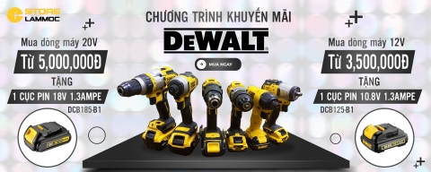 Chương trình khuyến mãi Dewalt