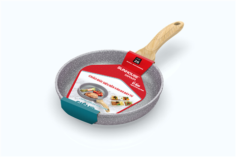 Chảo đúc siêu bền vân đá đáy từ Sunhouse Mama SHG1126MMB