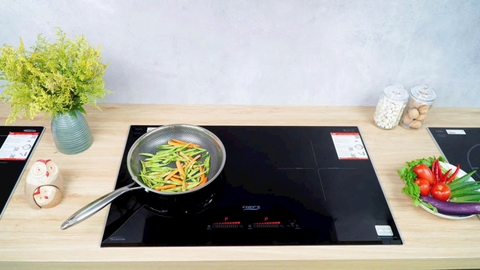 Bếp từ đôi Chefs EH-DIH888 Plus - Nhập Đức nguyên chiếc, kính Schott Ceran, BH 3 năm, hàng chính hãng