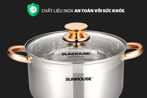 Bộ nồi inox 5 đáy Sunhouse SH781