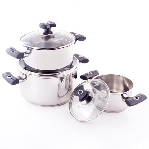 Bộ nồi inox 3 đáy Sunhouse SH889