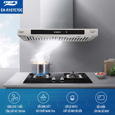 Máy hút mùi Chefs EH-R107E7DC - GIẢM THÊM 300K TIỀN MẶT