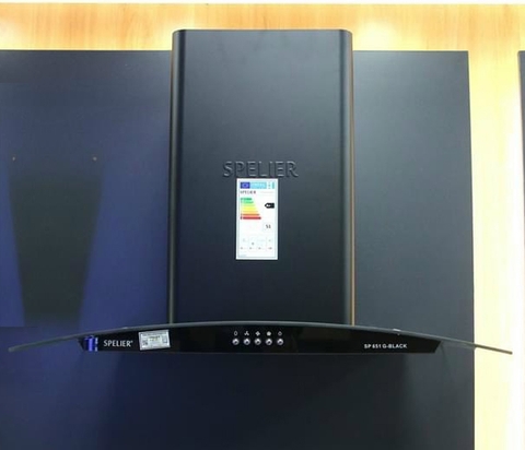 Máy hút mùi Spelier SP 651 G-BLACK - BH 3 năm, hàng chính hãng, Công suất hút 1023m3/h