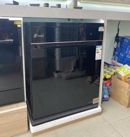 (màu đen) Máy rửa bát Fulco FC2005TL16B (16 bộ) - Sấy khí nóng PTC, Diệt khuẩn UV, Sấy bảo quản 72h khô cong, BH 3 năm