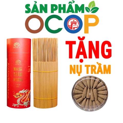 Ống 1KG - Nhang Cây Trầm Hương Sạch Chuẩn OCOP - Loại Đặc Biệt