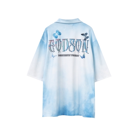 Blue X-Butterfly Shirt