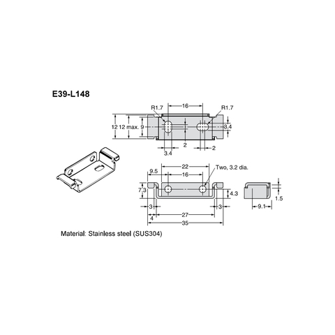 E39-L148 OMRON Giá đỡ