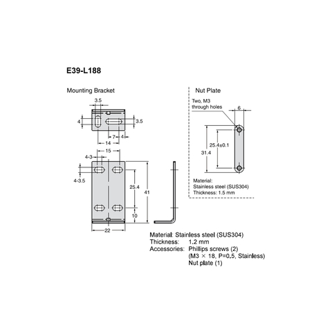E39-L188 OMRON Giá đỡ