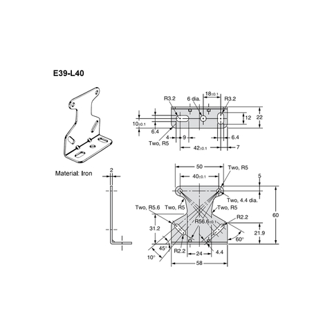 E39-L40 OMRON Giá đỡ