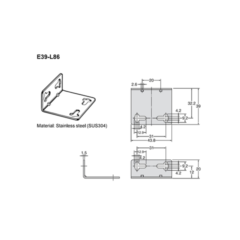 E39-L86 OMRON Giá đỡ