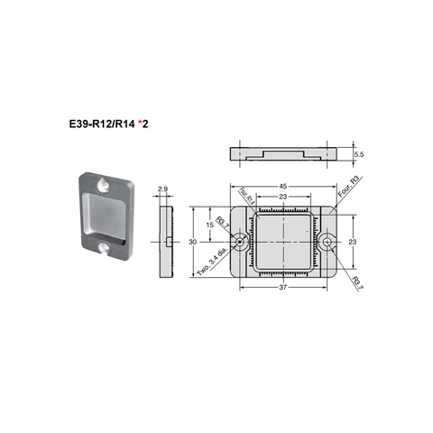 E39-R14 OMRON Gương phản xạ cho cảm biến laser