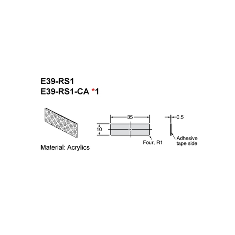 E39-RS1-CA OMRON Miếng phản quang loại dán