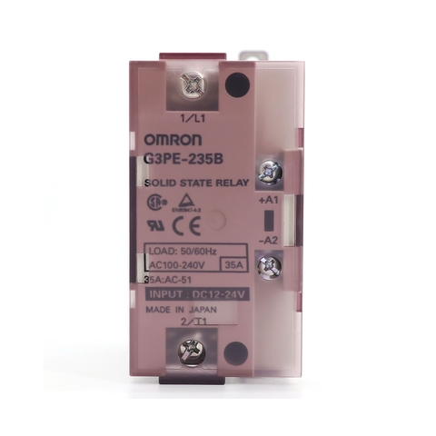 G3PE-235B DC12-24 Rơ le bán dẫn Omron 1 Pha 35A 100-240 VAC