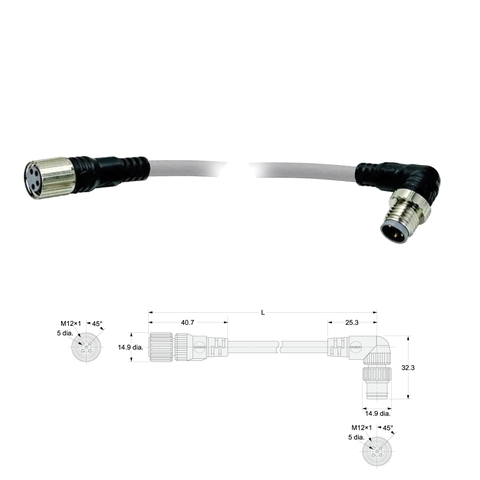 XS2W-D423-G81-F OMRON Cáp kết nối M12