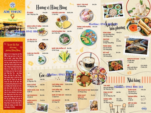 Thiết kế Bản đồ Ẩm thực Food Tour, Check in Xã, Phường, Đặc khu