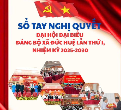 Mẫu thiết kế in Sổ tay Nghị quyết Đại hội Đảng bộ Xã/Phường 2025-2030