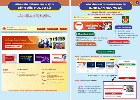 Hướng dẫn đăng ký tài khoản tham gia học tập 
