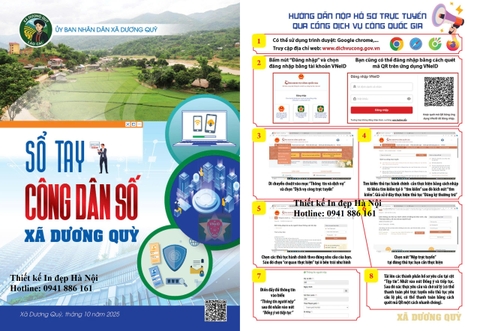Mẫu Sổ tay Công dân số Xã/Phường, Sổ tay Bình dân học vụ số 2025