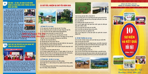 Mẫu Thiết kế Tờ rơi Giới thiệu 10 Sự kiện Tiêu biểu 2025 của Xã/Phường