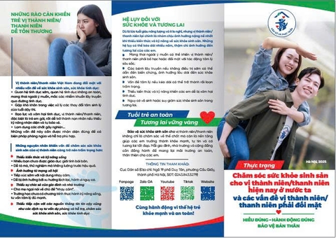 Mẫu Tờ rơi Truyền thông Giáo dục Sức khỏe và Dân số KHHGĐ