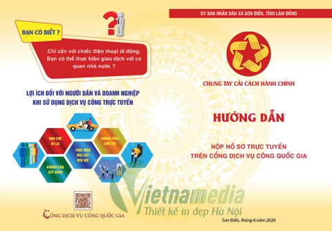Mẫu Thiết kế Tờ rơi Tuyên truyền Dịch vụ công, Cải cách Hành chính 2026