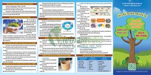 Mẫu thiết kế Tờ rơi tuyên truyền phân loại rác thải tại nguồn