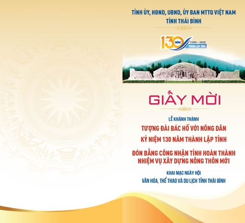 Thiết kế in Phong bì Giấy mời Lễ hội Văn hóa Du lịch đẹp tại Hà Nội