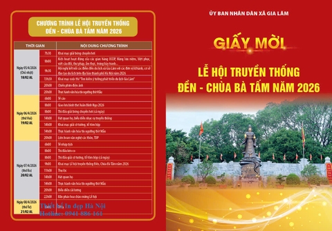 Thiết kế in Phong bì Giấy mời Lễ hội Văn hóa Du lịch đẹp tại Hà Nội