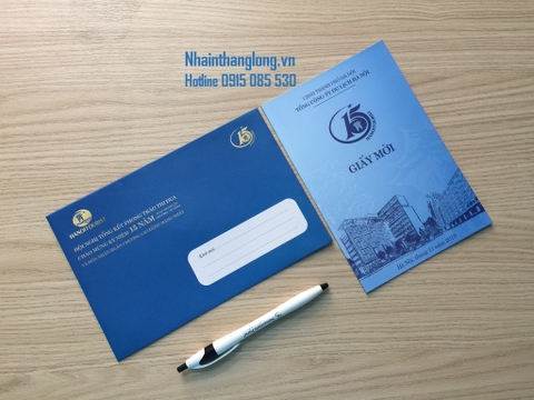 Thiết kế in Phong bì Giấy mời Lễ hội Văn hóa Du lịch đẹp tại Hà Nội