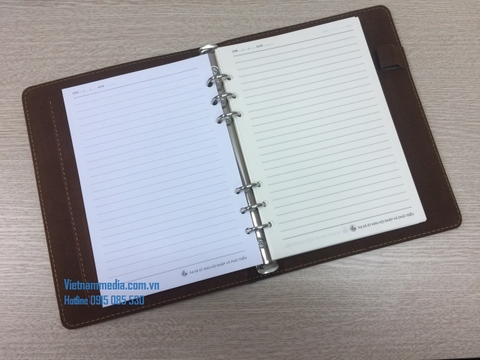 In Sổ tay Bìa da cao cấp theo yêu cầu giá tốt tại Hà Nội