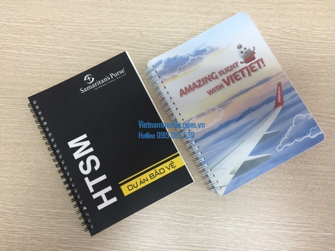 Thiết kế in Notebook, Sổ tay Lò xo theo yêu cầu đẹp Hà Nội