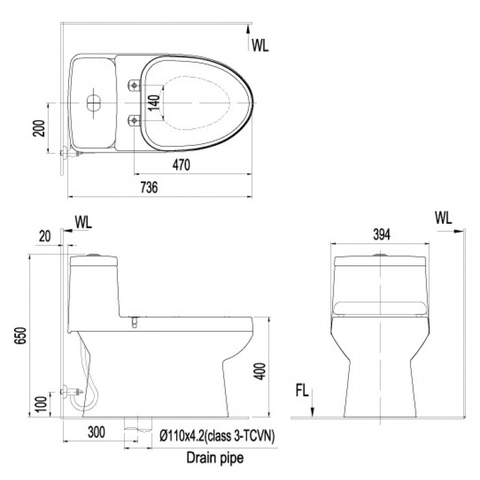 Bàn Cầu Thông Minh INAX AC-939/CW-KA22AVN